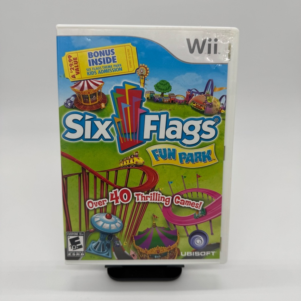 Nintendo Wii Six Flags Fun Park Video Game Rated E - Everyone10+